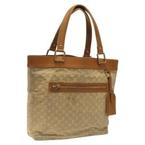LOUIS VUITTON Monogram Mini Lucille GM Tote Bag Beige M92683